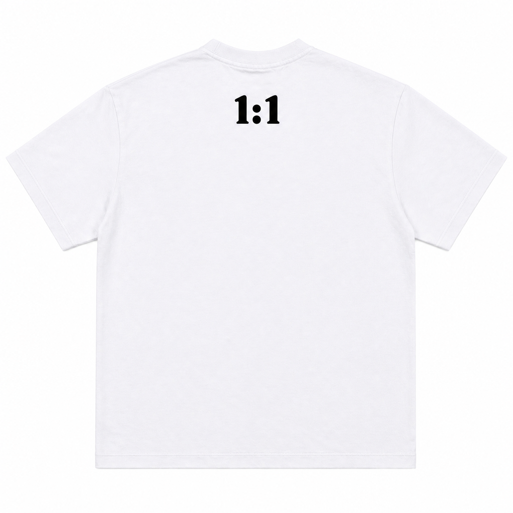 White Vision T Shirt w/ Black Logo