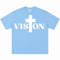 Sky Blue Vision T Shirt w/ White Logo