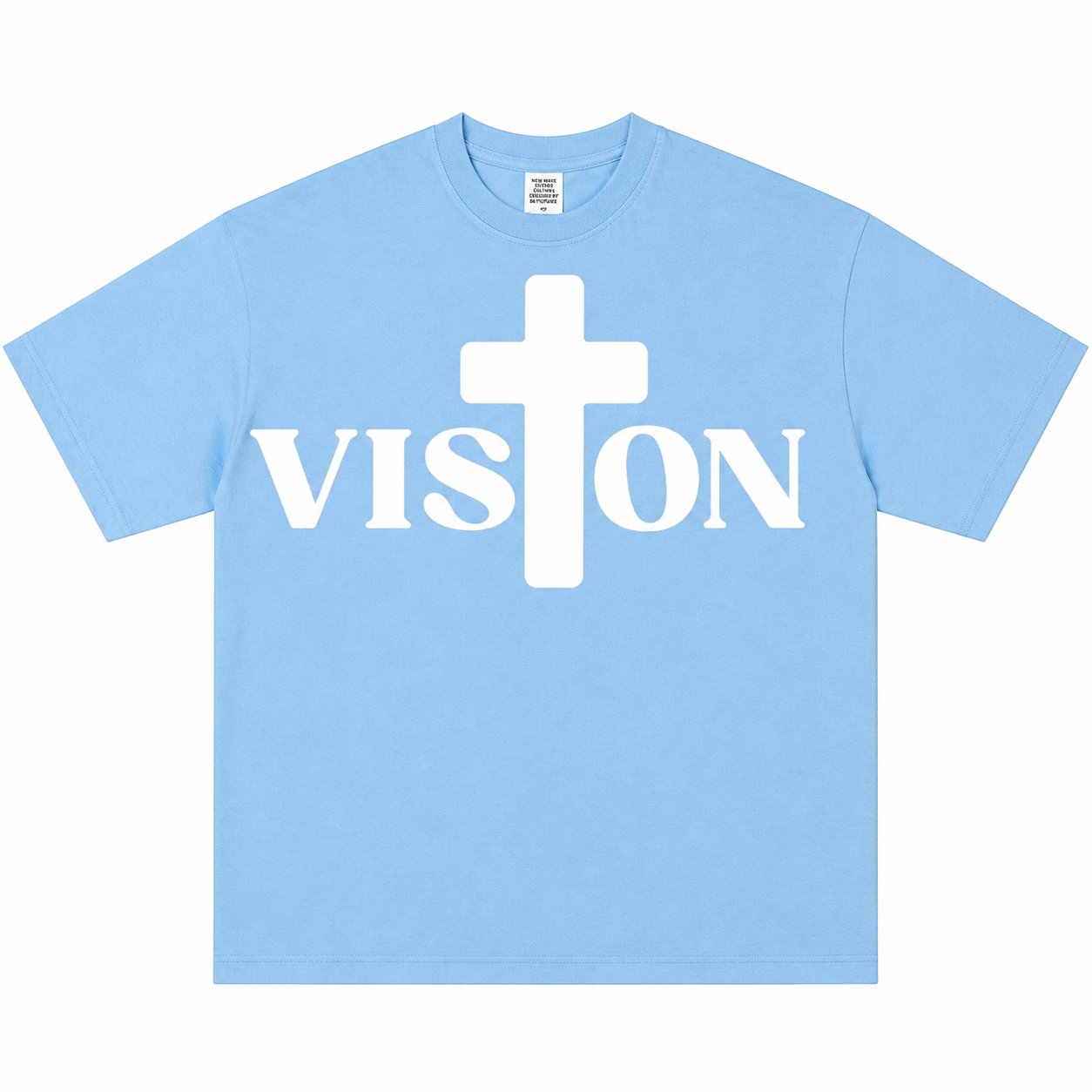 Sky Blue Vision T Shirt w/ White Logo