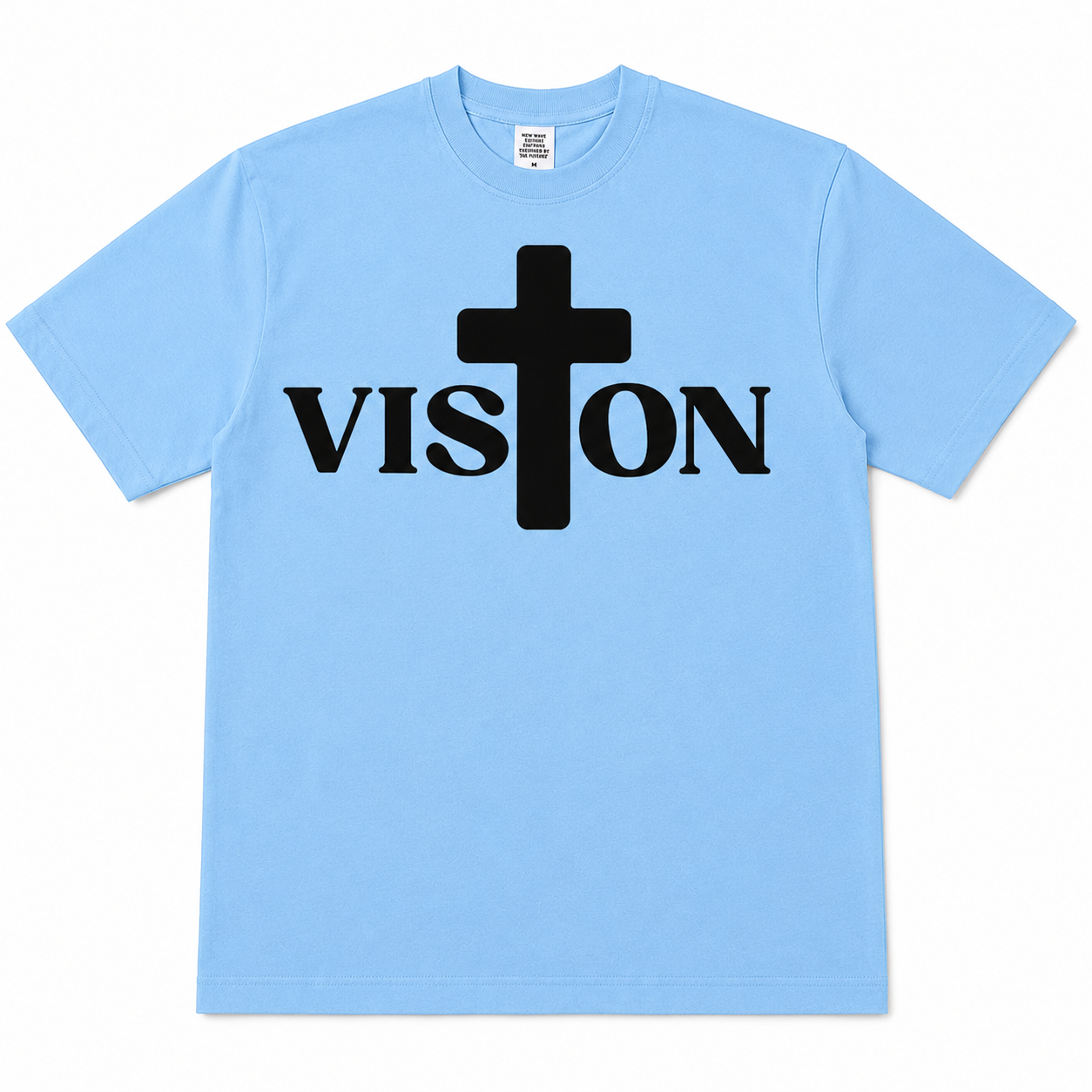 Sky Blue Vision T Shirt w/ Black Logo