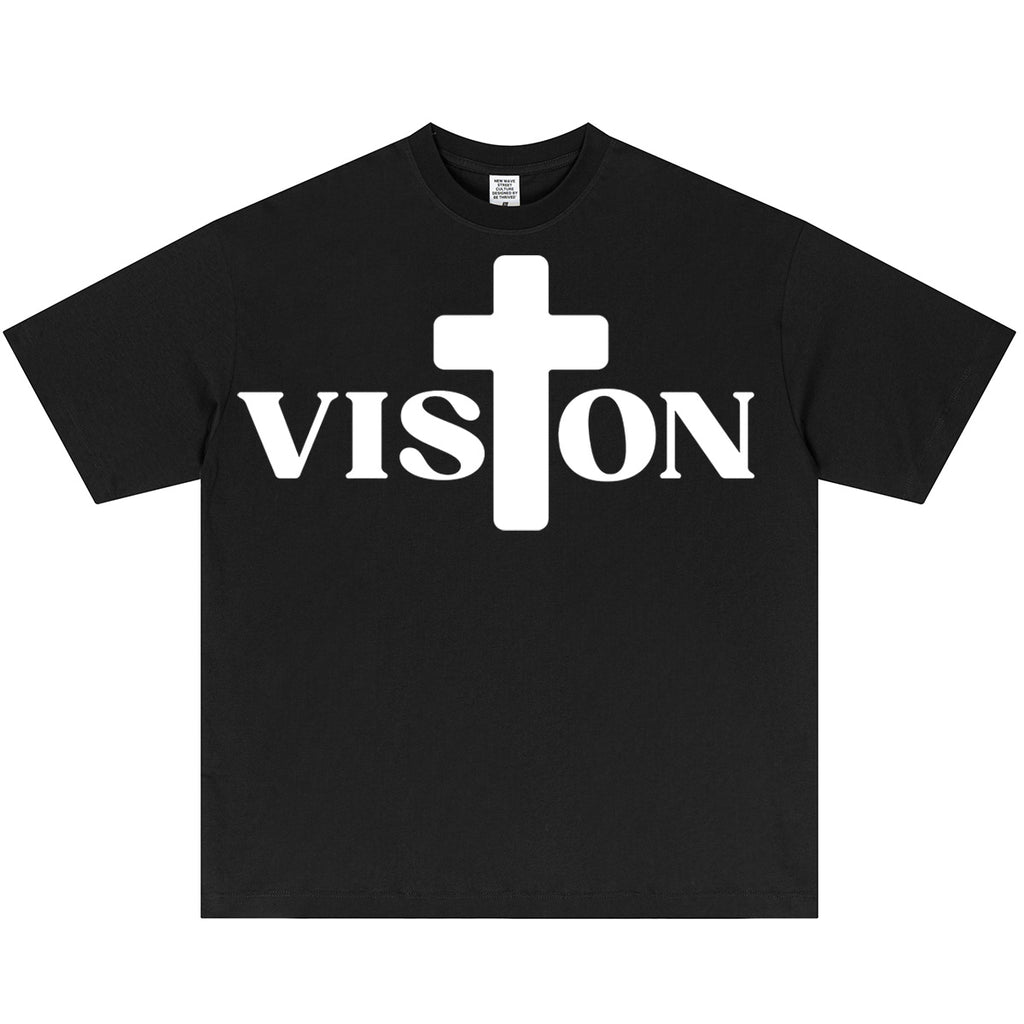 Black Vision T Shirt w/ White Logo